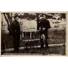 Trout Fishing near Tillamook Oregon Postcard Lithograph Pmk 1924 picture