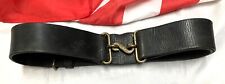 Confederate belt stamped Charleston SC with snake buckle original antique naval picture