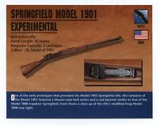 Springfield Model 1901 Experimental Rifle  Atlas Classic Firearms Card picture