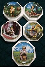 Vintage Collectable LOT Of M J Hummel Hard Find Lot Of 5 Plates Nice picture