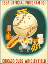 1954 CHICAGO CUBS PROGRAM COVER PHOTO (142-b ) picture
