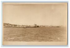 c1920's Coastline Boat View Rhodes Greece RPPC Photo Unposted Vintage Postcard picture