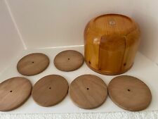 Large Round Nantucket Apple Basket Mold and 6 Matching Cherry Bases picture