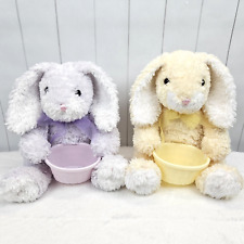 Purple and Yellow Easter Bunny Rabbit Plush With Matching Baskets Commonwealth picture