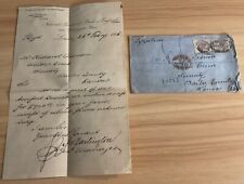 1886 Registered letter from Bank of England to Barber Co, Kansas, enclosed draft picture