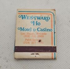 Vintage Matchbook Collectible Ephemera westward ho motel & casino LV  picture