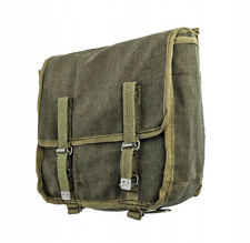 Vintage 80's Genuine Polish Army Canvas Webbing Bread Bag Military Satchel-NEW. picture