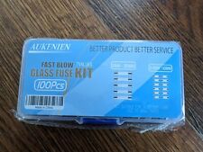 AUKENIEN Fast Blow Glass Fuses Kit 7 Values 100pcs 5x20mm 0.25A 0.5A in case picture