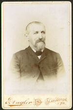 Older bearded man cabinet card Dengler Slatington PA picture