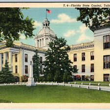 1940 Tallahassee, FL Florida State Capitol Building Lawn Monument Roman PC A249 picture