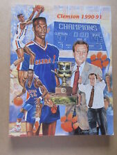 CLEMSON UNIVERSITY 1990 1991 MENS BASKETBALL MEDIA GUIDE YEARBOOK picture