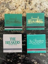 Set Of 4 Vintage The Breakers Palm Beach Matchbooks Mint Unstruck picture