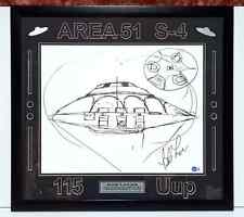Bob Lazar Signed Area 51 Sport Model Print - Custom Frame 24 x 26 Beckett COA picture