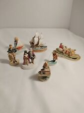 Vintage Sebastian Handcrafted Miniature Lot Of Seven Hand Painted  picture