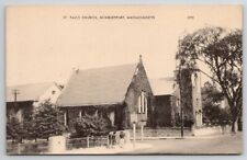 Newburyport Mass St Paul's Church Massachusetts Postcard L30 picture