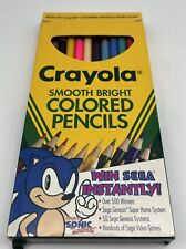 Used Vintage 1993 Crayola Colored Pencils Sega Contest/Sonic the Hedgehog Promo picture