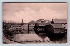 Camden ME-Maine, Knox Woolen Mills, Antique Vintage Souvenir Postcard picture