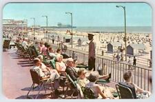1960's MARLBOROUGH-BLENHEIM HOTEL BOARDWALK BEACH AREA ATLANTIC CITY NJ POSTCARD picture