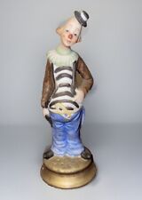 🤡Vintage Enesco Bisque Ceramic Clown Figurine .. picture