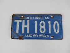 1965 Illinois License Plate TH 1810 picture