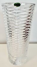 MAGNIFICENT HERITAGE IRISH CRYSTAL CRICKLEWOOD CUT 10” Tapered Vase NEW picture