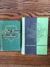Vintage Lot Set Of 2 Girl Scout Handbook 1947 First Impression And 1953 / 1955  picture
