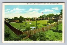 Harrodsburg KY-Kentucky, Fort Herrod, Pioneer Mem. State Park, Vintage Postcard picture