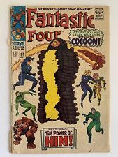 FANTASTIC FOUR #67 1.5 FR/GD 1967 1ST APPEARANCE AND ORIGIN OF HIM MARVEL COMICS picture