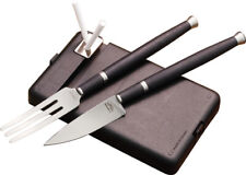 Spartan Blades 4pc Carnivore Personal Dining Black G10 Fork & Knife Set  picture