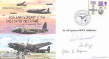 MF4 WW2 WWII RAF Pathfinder Avro Lancaster DFC DFM signed cover picture