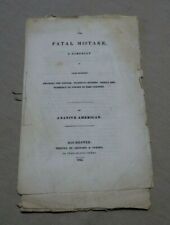 1835 Anti Catholic Pamphlet The Fatal Mistake Anti Popery  picture