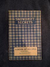 Vintage Snowdrift Secrets Recipe Book picture