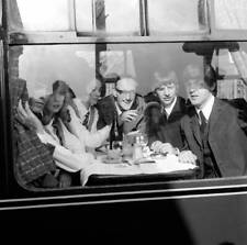 Actor Wilfred Brambell on the train to South Molton 1964 Old Photo picture