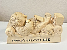Vtg World's Greatest Dad Statue Couch American Greetings Wise Guys picture