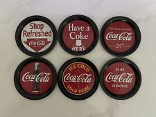 Coca Cola Vintage 1993 Metal Coasters, Set of 6, 3.5