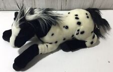 2008 Breyer Stuffed Animal Appaloosa Black & White Horse Plush Spotted 18