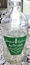 Glenwood Inglewood Glass Spring Water Bottle Jar Minneapolis MN 1/2 Gallon Vtg picture