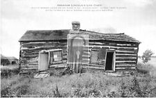 Abraham Lincoln Log Cabin Coles County Illinois IL Reprint Postcard picture