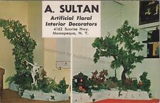 Massapequa, NY: A Sultan Floral Florists Vintage Long Island New York Postcard picture