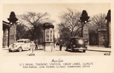  Postcard RPPC US Naval Training Station Great Lakes IL 1942 picture