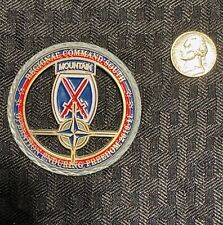 Challenge coin, Regional Command South, 10th Mountain Division, OEF 2011, *RARE picture