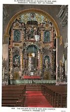 Vintage Postcard The Golden Altar In San Jose Church Avenue Casco Viejo Panama picture