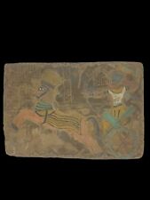 RARE ANTIQUE ANCIENT EGYPTIAN Ramses War Chariot Battle Stela Luck Hieroglyphic picture