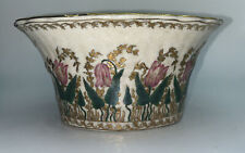 Vintage JUWC United Wilson 1897 Asian Porcelain Planter Bowl 4” Tulip Design picture