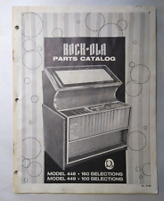 Rock Ola 448 Musical Mint 449 Jukebox Phonograph Music Parts Catalog 1972 picture