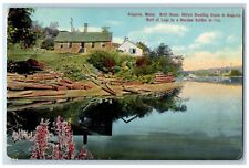 c1910 Britt House Dwelling House Hessian Soldier Exterior Augusta Maine Postcard picture