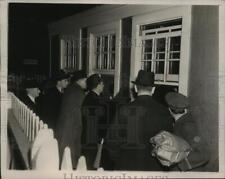 1937 Press Photo Passengers wait at window for refunds - nera08300 picture