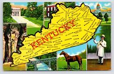 c1950s Historic Multi-view Landmarks Memorials Greetings Kentucky KY Postcard picture