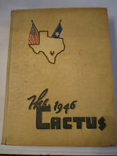1946 UNIVERSITY OF TEXAS (UT) CACTUS SCHOOL YEARBOOK - NICE CONDITION - XLARGE picture