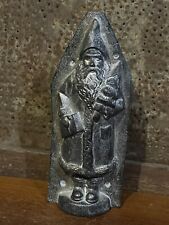 Primitive Tin Metal Style Christmas Santa Belsnickle Chocolate Mold Figurine picture